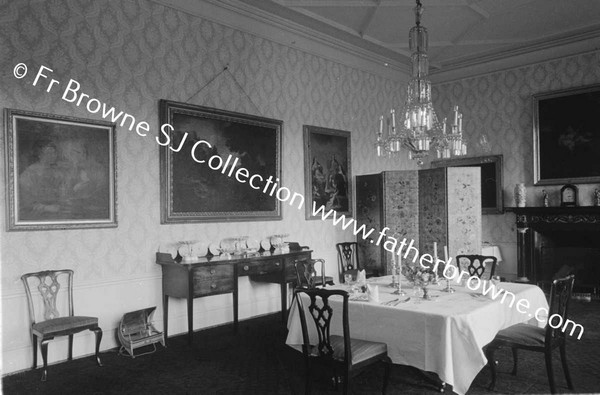 LISMORE CASTLE  DINING ROOM FROM EAST